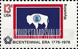 FindYourStampsValue: STATE FLAGS - Wyoming