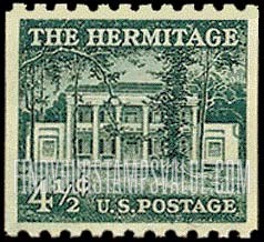 FindYourStampsValue: THE HERMITAGE, Coil Stamps - Liberty Issue