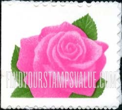 FindYourStampsValue: CORAL PINK ROSE - Flora and Fauna, Self-adhesive Booklet stamp