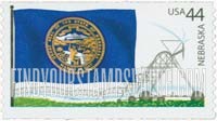 FindYourStampsValue: FLAGS OF OUR NATION - Nebraska, Self-Adhesive Coil stamp