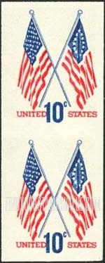 FindYourStampsValue: CROSSED FLAGS - 50-Star and 13-Star