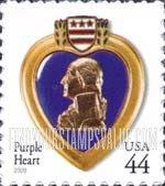 FindYourStampsValue: PURPLE HEART, Self-adhesive stamp