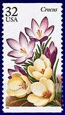 FindYourStampsValue: GARDEN FLOWERS - Crocus, Booklet stamp