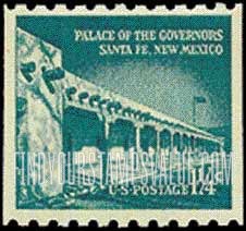 FindYourStampsValue: PALACE OF THE GOVERNORS, Coil Stamp