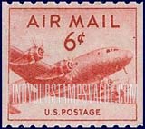 FindYourStampsValue: DC-4 SKYMASTER - 6c, Coil Stamp