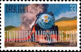 FindYourStampsValue: FAMOUS TRAINS - Daylight
