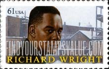 FindYourStampsValue: LITERARY ARTS - Richard Wright, Self-adhesive stamp