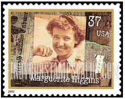 FindYourStampsValue: WOMEN IN JOURNALISM - Marguerite Higgins, Self-Adhesive stamp