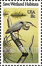 FindYourStampsValue: GREAT BLUE HERON - Wildlife Habitats Preservation