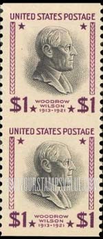 FindYourStampsValue: PRESIDENTIAL ISSUE - Woodrow Wilson