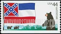 FindYourStampsValue: FLAGS OF OUR NATION - Mississippi, Self-Adhesive Coil stamp