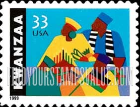 FindYourStampsValue: KWANZAA, Self-adhesive stamp