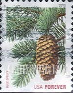 FindYourStampsValue: CHRISTMAS - Blue Spruce, Self-Adhesive Booklet stamp