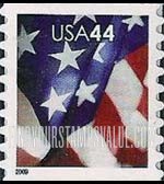 FindYourStampsValue: FLAG, Self-Adhesive Coil stamp