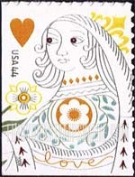 FindYourStampsValue: LOVE - Queen of Hearts, Self-Adhesive Booklet stamp