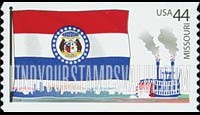 FindYourStampsValue: FLAGS OF OUR NATION - Missouri, Self-Adhesive Coil stamp