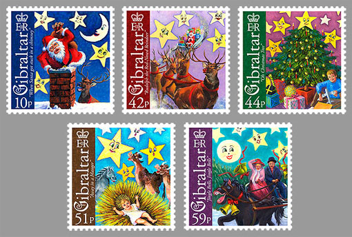 Gibraltar Christmas stamps