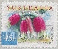 FindYourStampsValue: Flora & Fauna Type of 1996: Correa reflexa