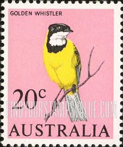 FindYourStampsValue: Golden whistler: Types of 1963-65