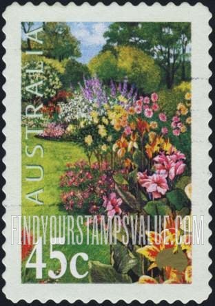 FindYourStampsValue: Gardens: Canna X generalis varieties (denomination at LL)