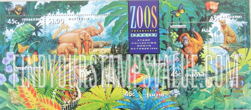 FindYourStampsValue: Australian Zoo Animals