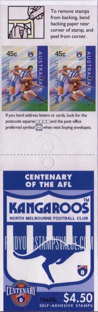 FindYourStampsValue: North Melbourne Kangaroos