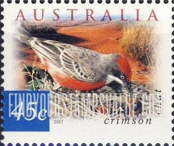 FindYourStampsValue: Flora & Fauna Type of 1996: Crimson chat