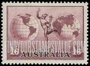 FindYourStampsValue: AIR POST - Mercury and Hemispheres