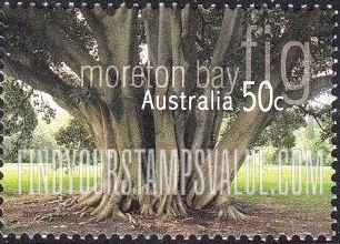 FindYourStampsValue: Trees: Moreton Bay fig