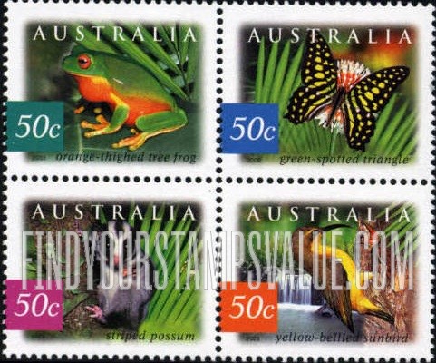 FindYourStampsValue: Flora & Fauna Type of 1996