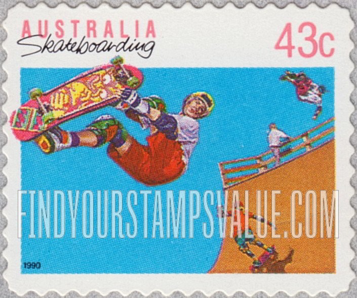 FindYourStampsValue: Sports Type of 1989: Skateboarding