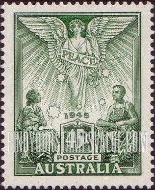 FindYourStampsValue: Peace Types of 1946: Angel of Peace; “Motherhood” and “Industry”