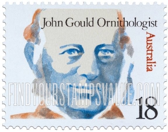 FindYourStampsValue: Famous Australians: John Gould (1804-1881) Ornithologist