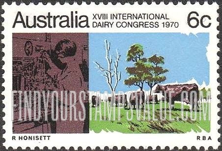 FindYourStampsValue: Herd of Illawarra Shorthorns and Laboratory