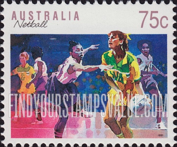 FindYourStampsValue: Sports: Netball