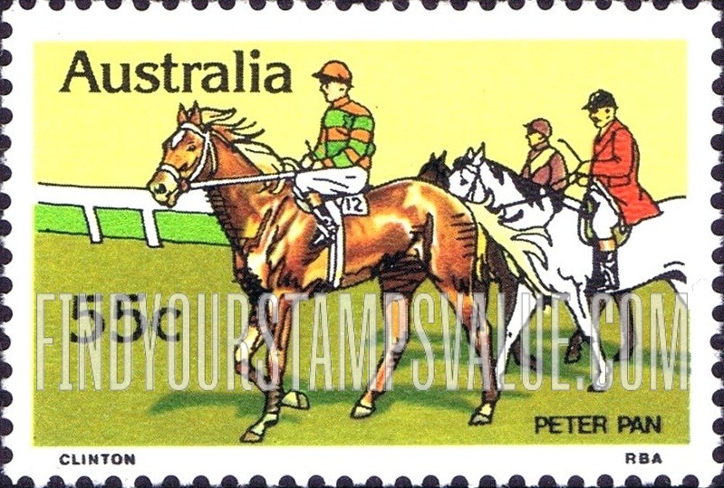 FindYourStampsValue: Race horses: Peter Pan