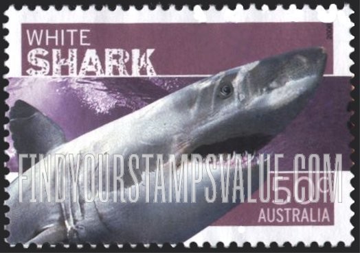 FindYourStampsValue: Dangerous Australian Wildlife: White shark