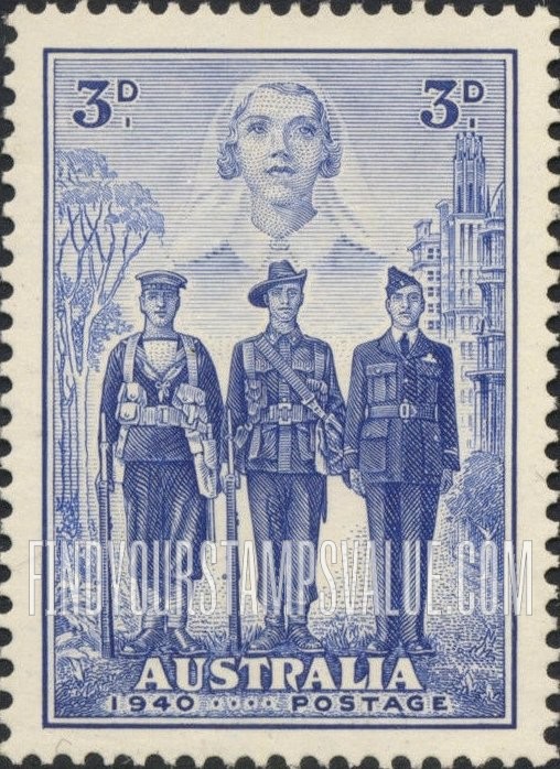 FindYourStampsValue: Nurse, Sailor, Soldier and Aviator