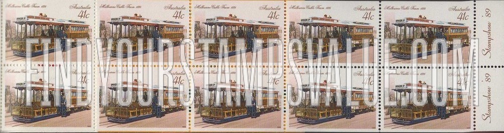 FindYourStampsValue: Street Cars: Cable car, Melbourne, 1886