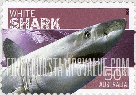 FindYourStampsValue: Dangerous Australian Wildlife: White shark