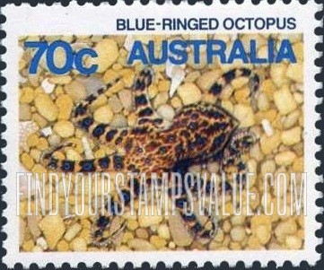 FindYourStampsValue: Bue-ringed octopus