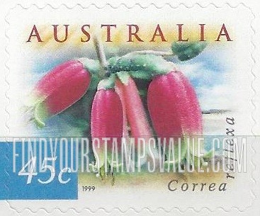 FindYourStampsValue: Flora & Fauna Type of 1996: Correa reflexa