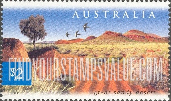 FindYourStampsValue: Flora & Fauna Type of 1996: Great Sandy Desert