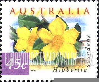 FindYourStampsValue: Flora & Fauna Type of 1996: Hibbertia scandens
