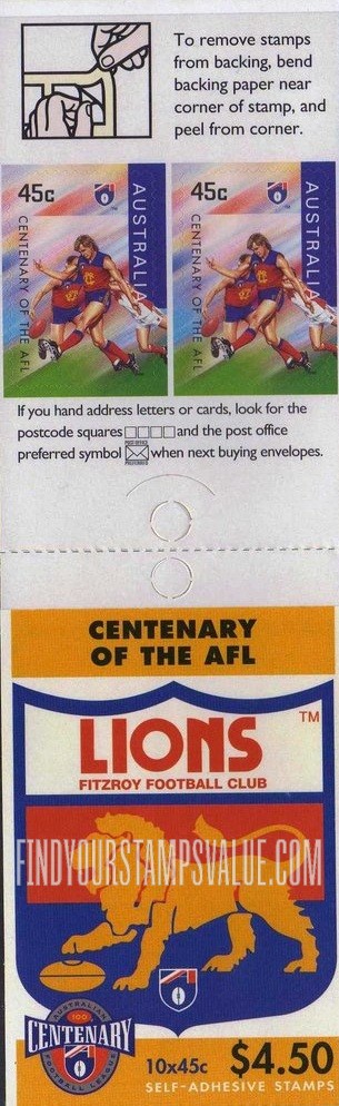 FindYourStampsValue: Fitzroy Lions
