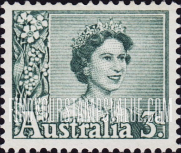 FindYourStampsValue: Queen Elizabeth II facing right