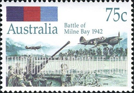 FindYourStampsValue: Australian Battles, 1942: Milne Bay