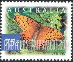 FindYourStampsValue: Flora & Fauna Type of 1996: Cruiser butterfly