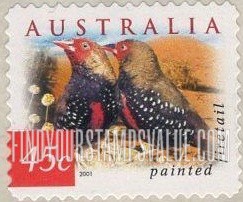 FindYourStampsValue: Flora & Fauna Type of 1996: Painted firetail