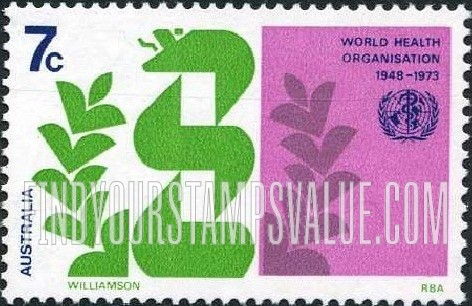 FindYourStampsValue: Stylized Caduceus and Laurel